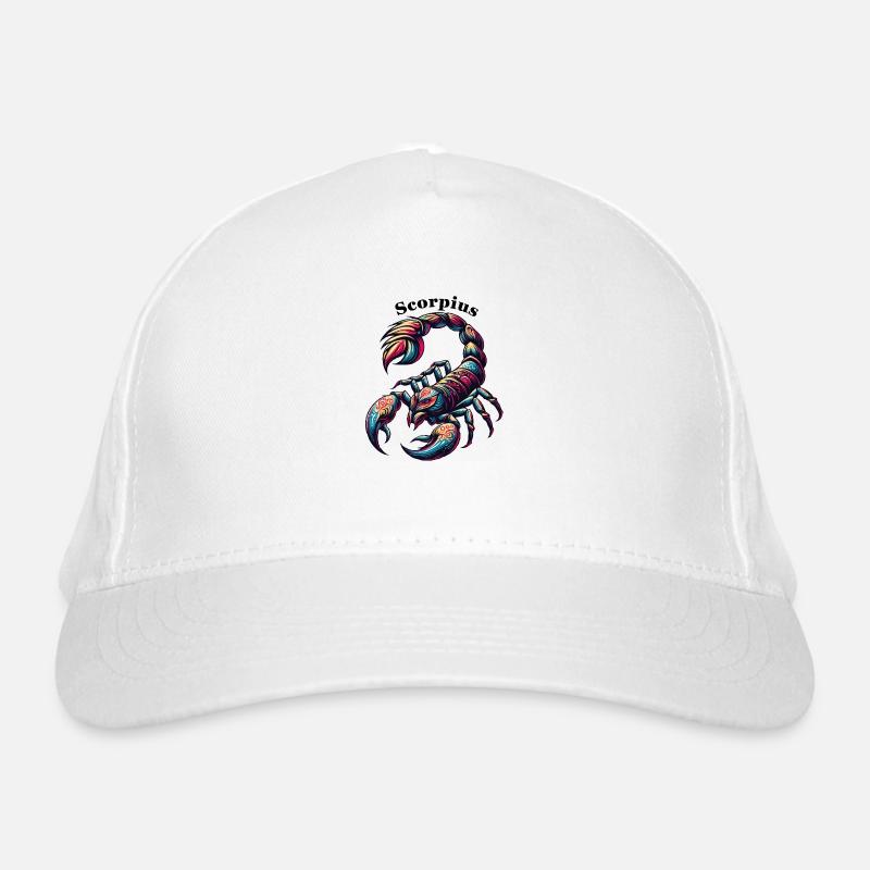 Scorpion Scorpion coloré - Casquette classique bio - blanc