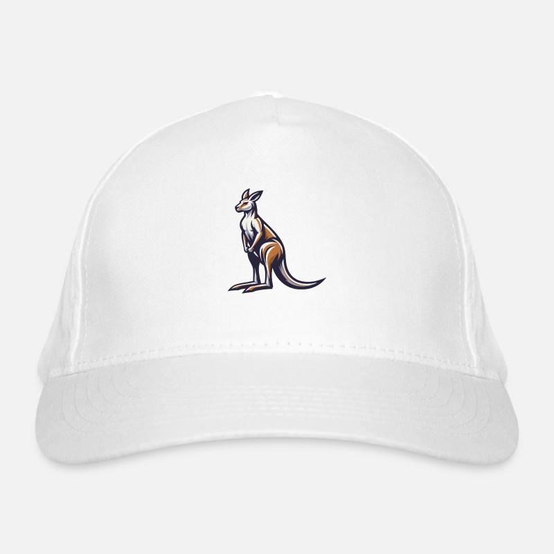 Kangaroo jumping energy Organic Baseball Cap