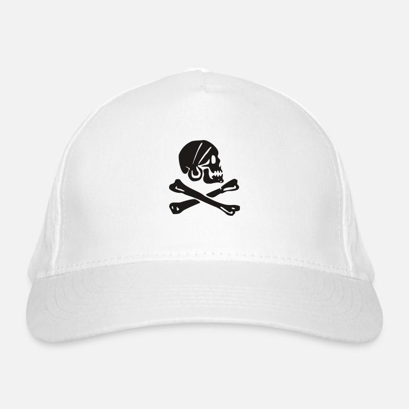 Skull Organic Baseball Cap