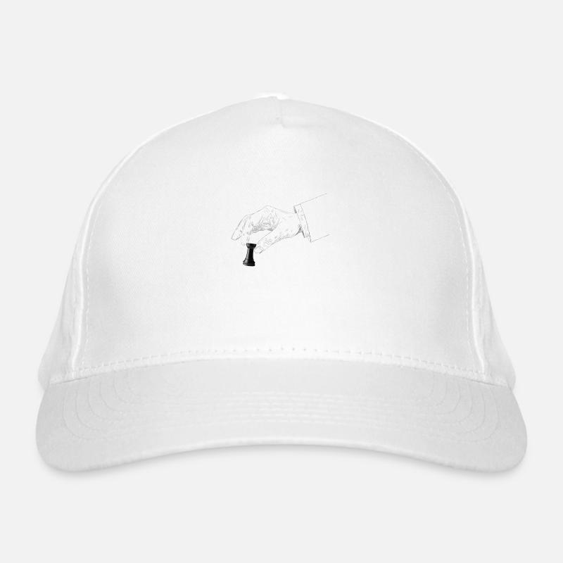 Jeu d’échecs main avec tour Casquette classique bio