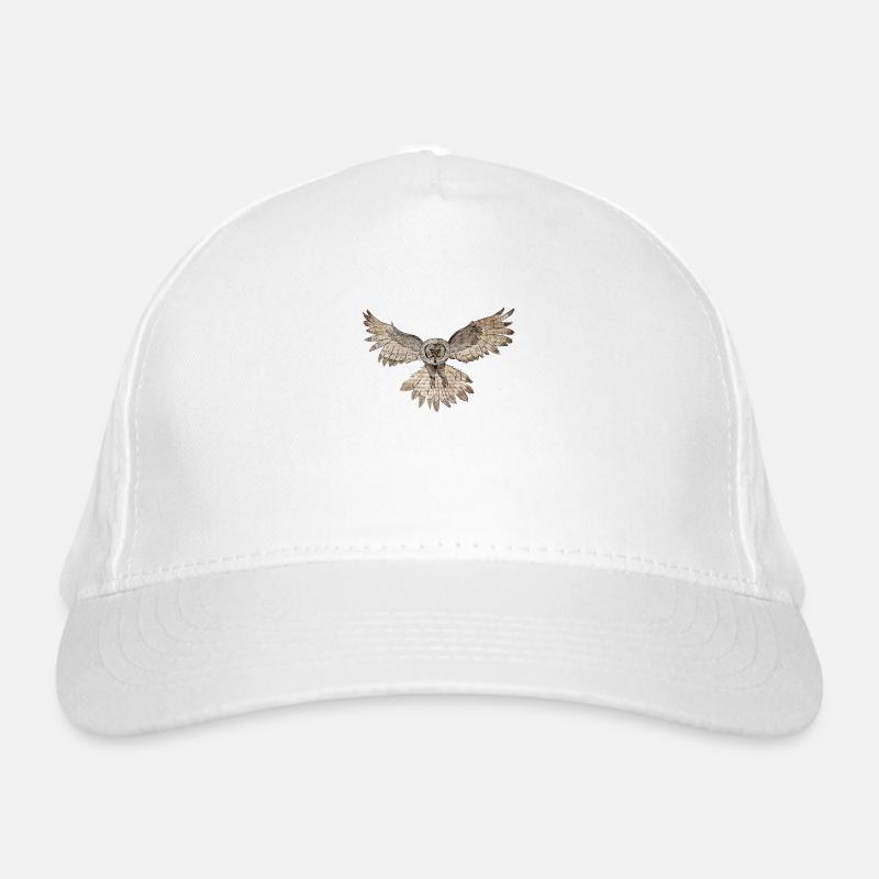 Weiser Bartkauz Bio-Baseballkappe