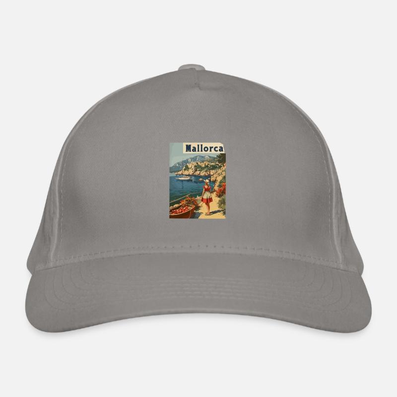 Vintage Mallorca Reise Spanien Insel Bio-Baseballkappe