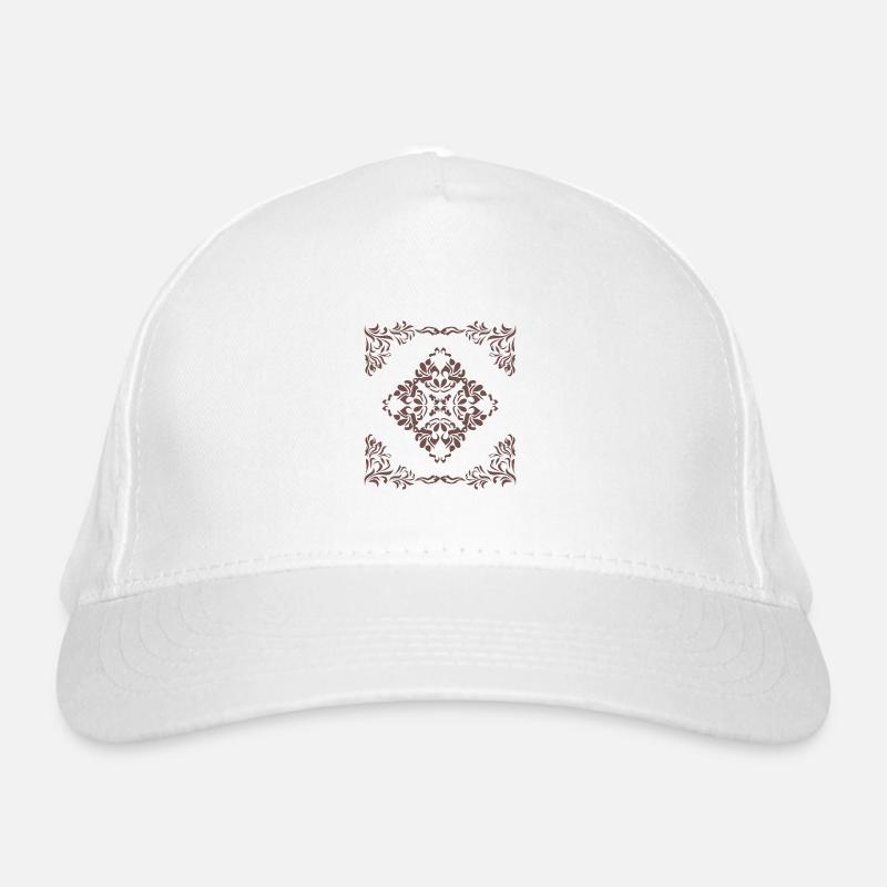 Ornamental dark element for decor Organic Baseball Cap