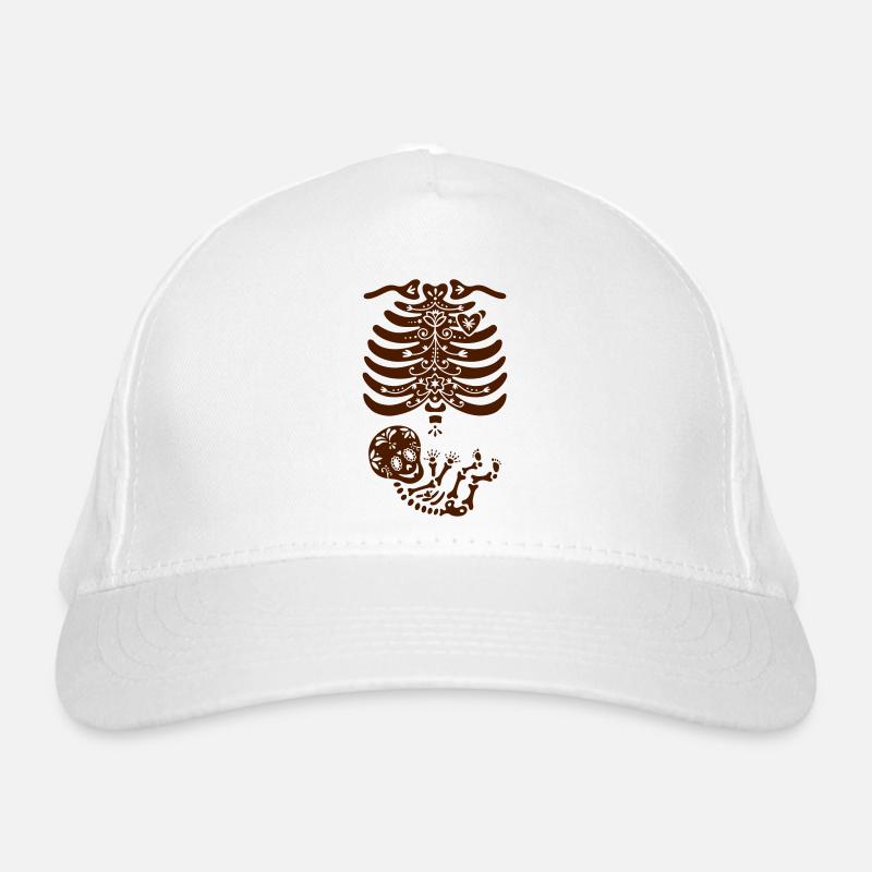 Maternity Sugar Skull Organic Baseball Cap