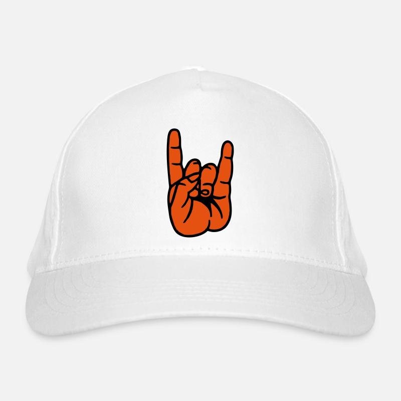 Devil Rock Hand Bio-Baseballkappe