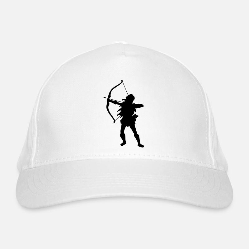 archery drawing Archery silhouette woman bow Organic Baseball Cap