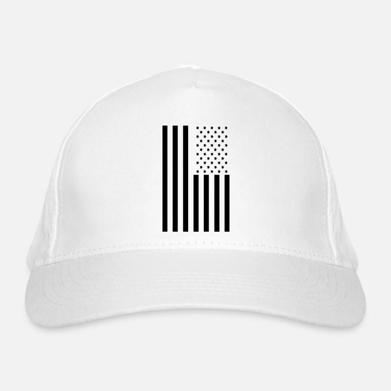 Stars and Stripes American Flag Organic Baseball Cap