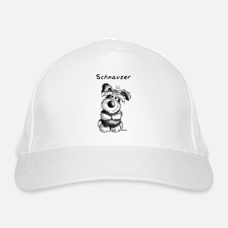 Fröhlicher Schnauzer Bio-Baseballkappe