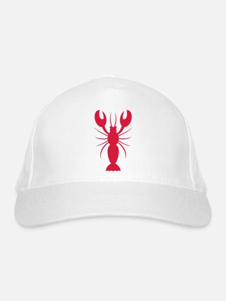Lobster - Bio-Baseballkappe - Weiß