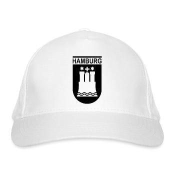 Hamburg Logo Wappen - Bio-Baseballkappe - Weiß - Vorne
