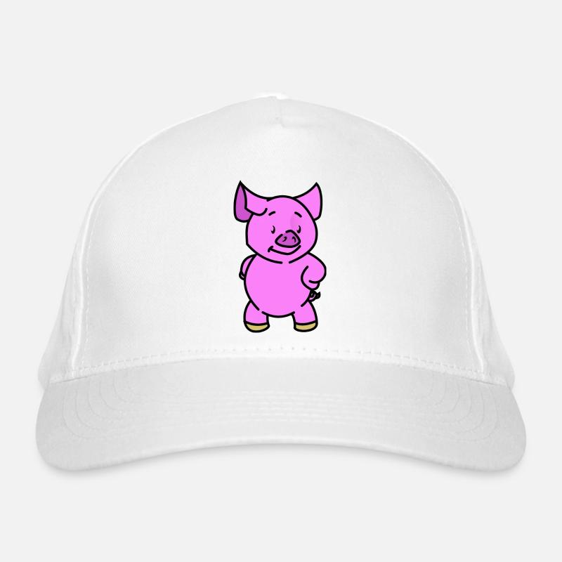 schweinchen Bio-Baseballkappe