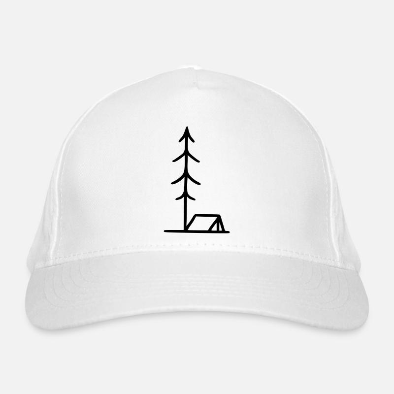 Camping - Tent Organic Baseball Cap