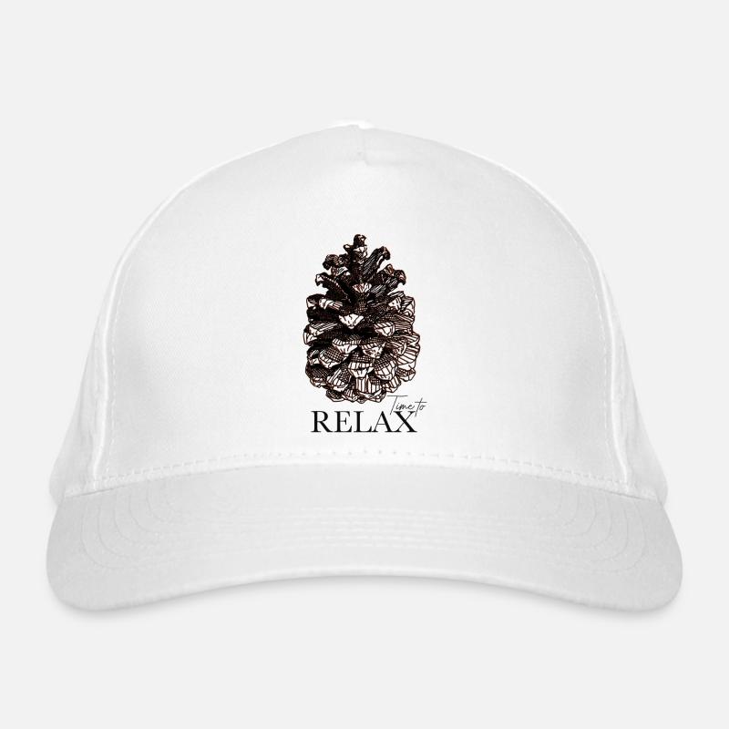 Time to Relax - pinecone Bio-Baseballkappe