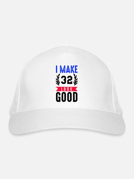 look good 32 - Bio-Baseballkappe - Weiß - Vorne