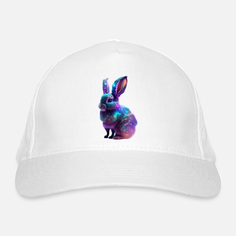 Cosmic Nebula Rabbit Organic Baseball Cap