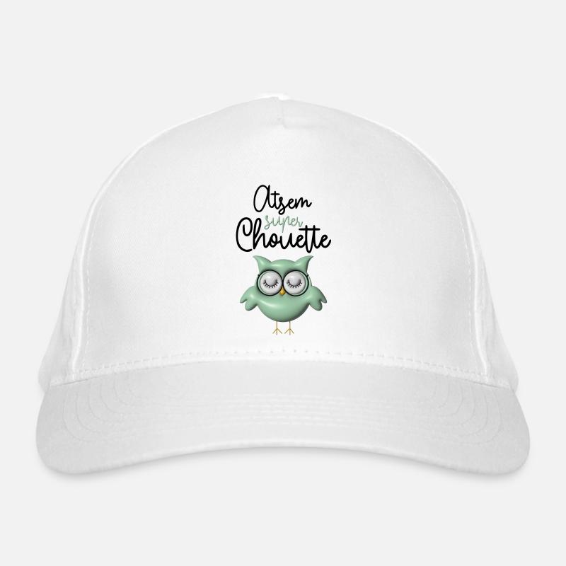 Atsem super chouette verte 3D Casquette classique bio