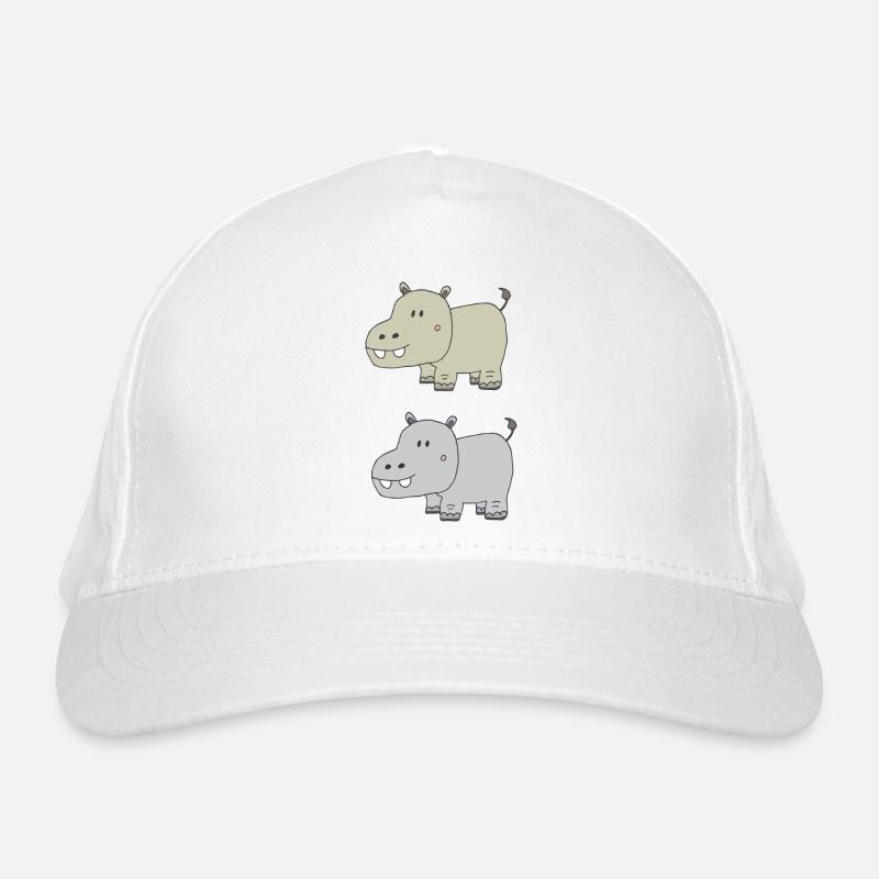 Hippopotames double Casquette classique bio