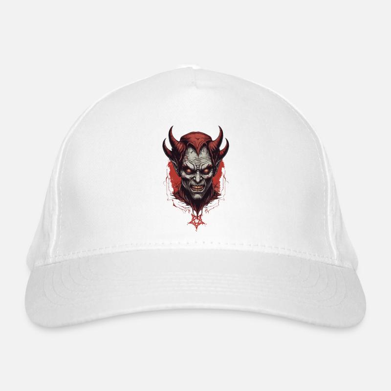 Hell demon devil Organic Baseball Cap