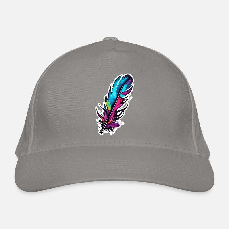Feather / Quill / Bird Feather / Down Feather Organic Baseball Cap