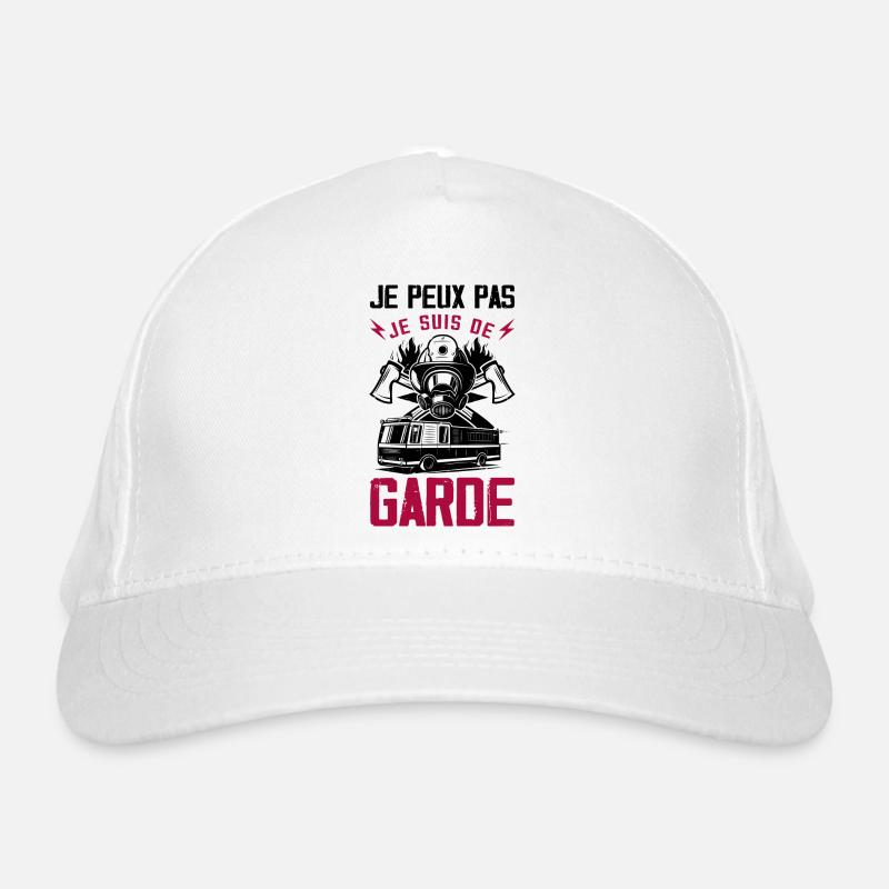I Can't I'm On Duty Firefighter Humor Organic Baseball Cap