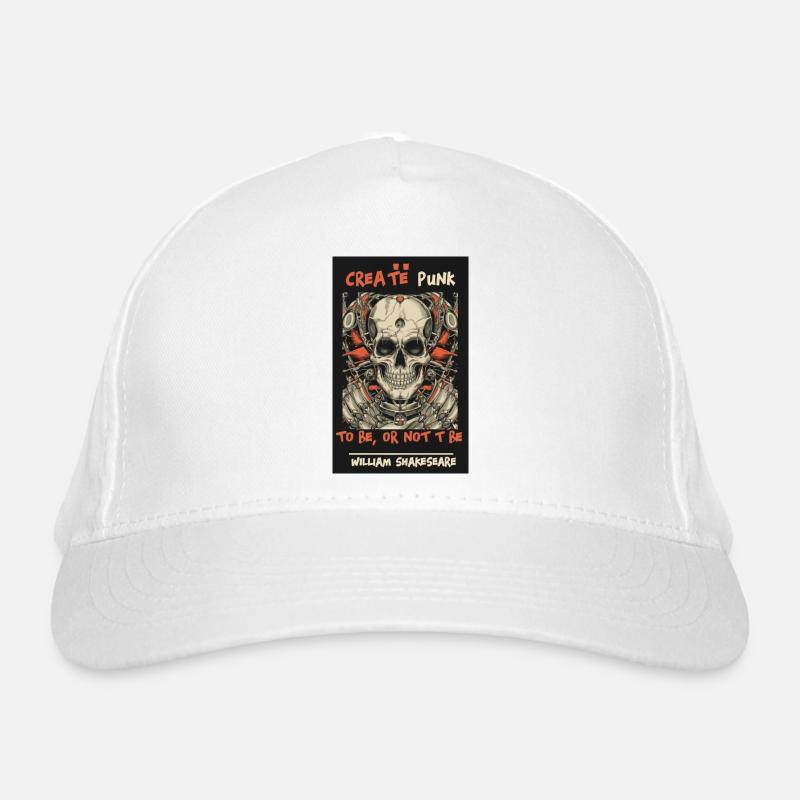 Totenkopf-Poster soll sein oder nicht Bio-Baseballkappe