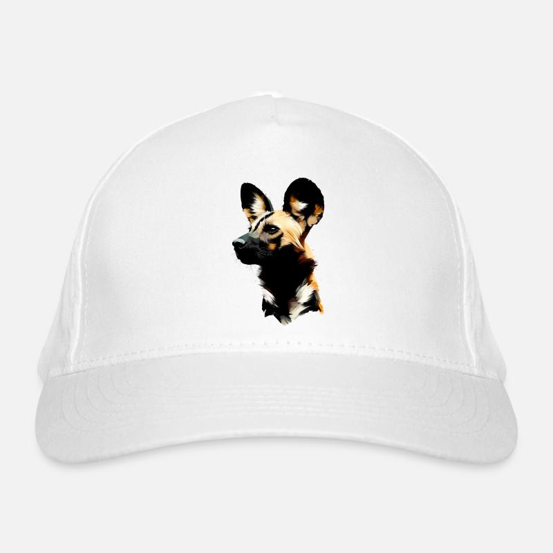 Chien de chasse peint - Casquette classique bio - blanc