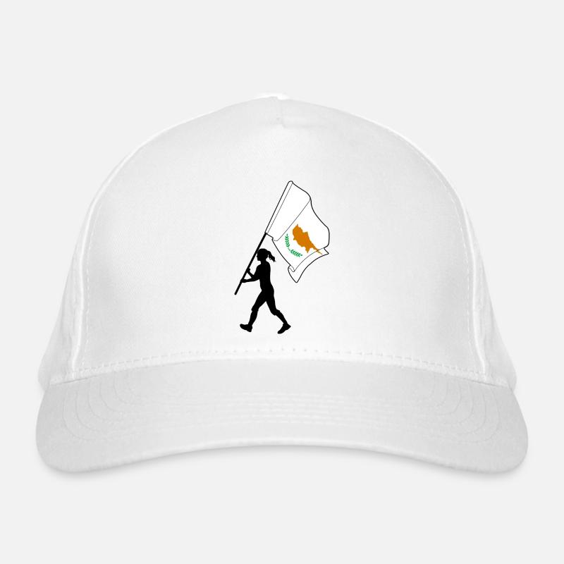 Drapeau Chypre Femme Marche Casquette classique bio
