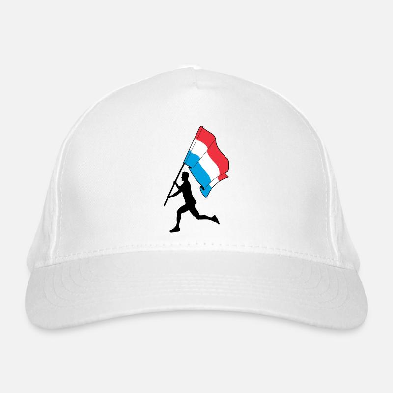 Flagge Luxemburger läuft Bio-Baseballkappe