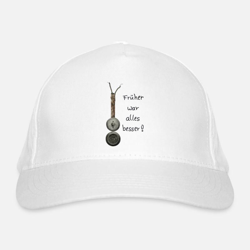 Lichtschalter mit Steckdose Bio-Baseballkappe