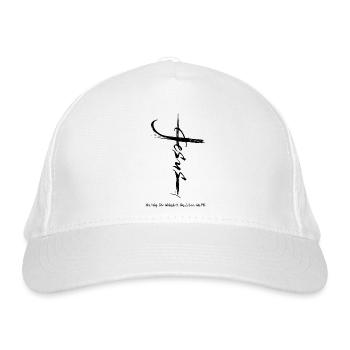 Jesus Kreuz - Der Weg Die Wahrheit Das Leben - Bio-Baseballkappe - Weiß - Vorne