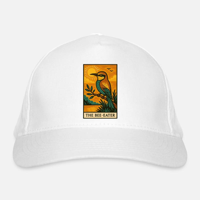 The Bee-Eater Sunset Illustration Organic Baseball Cap