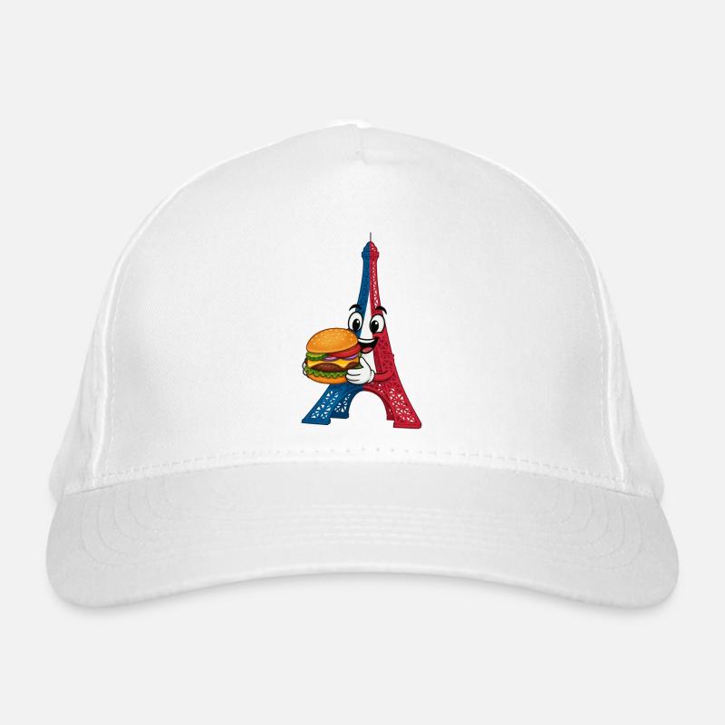 Tour Eiffel Hambourg Dessin animé Casquette classique bio