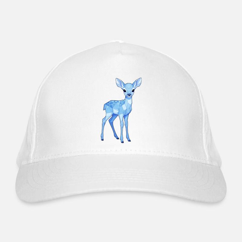 Geometric Blue Deer Organic Baseball Cap