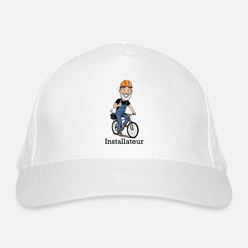 Ouvrier du bâtiment Héros à vélo Casquette classique bio