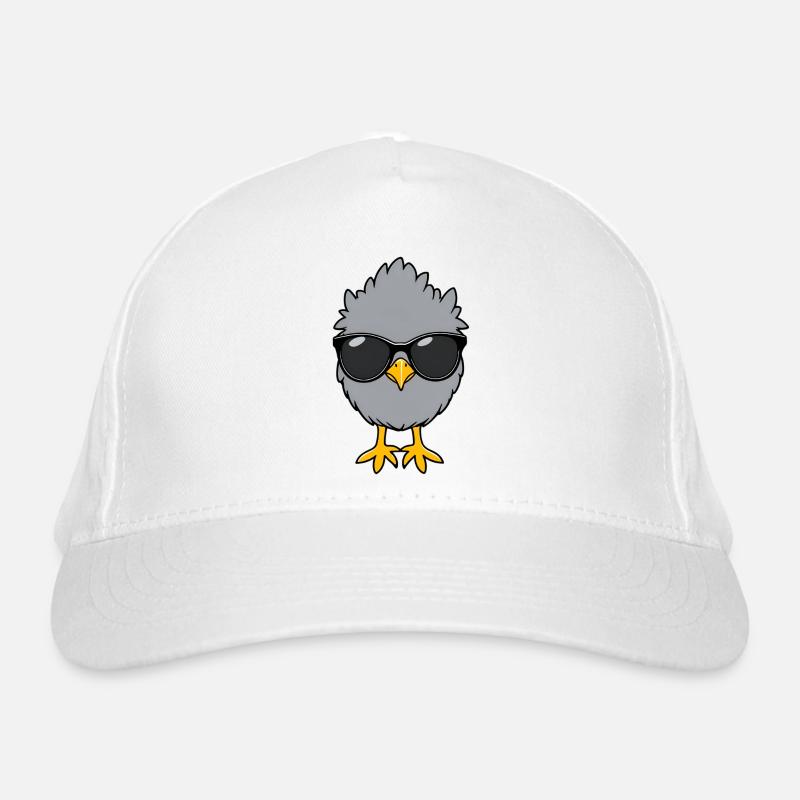 Chillküken mit Sonnenbrillen Bio-Baseballkappe