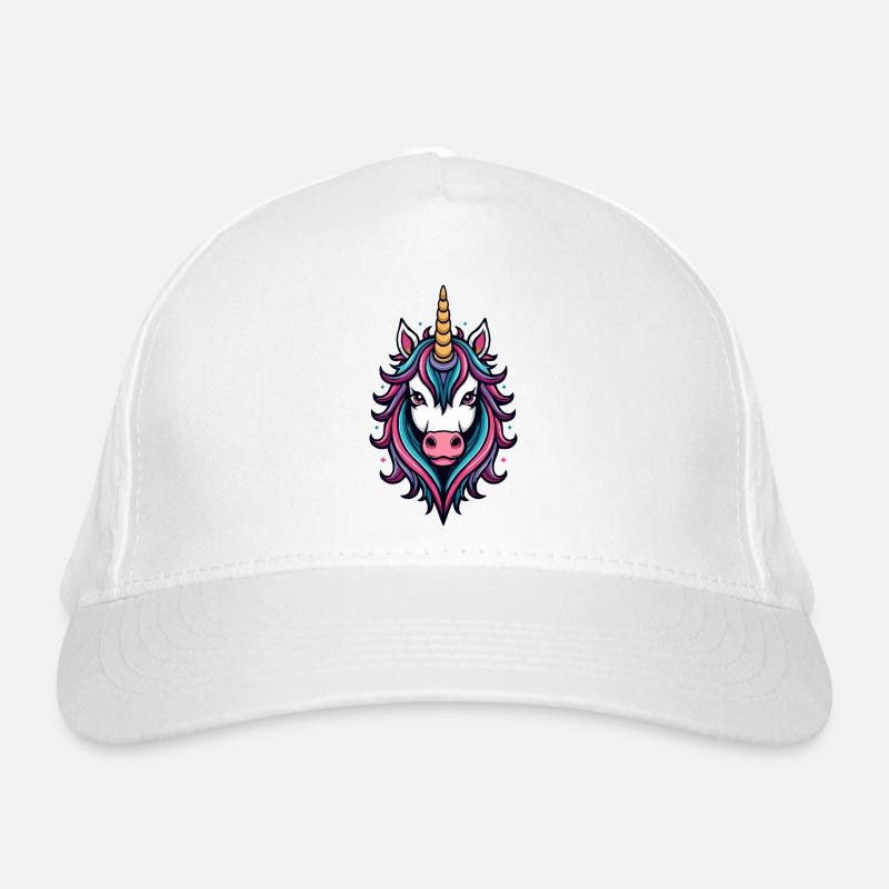 Wilde Einhorn Neon-Pracht Bio-Baseballkappe