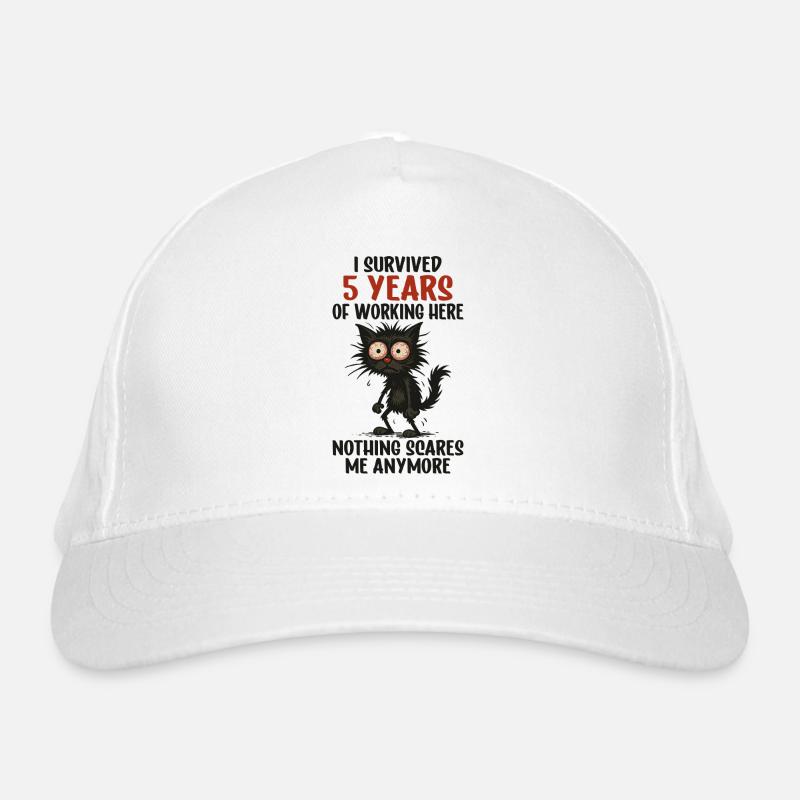 5 Year Company Anniversary Service Anniversary Work Organic Baseball Cap