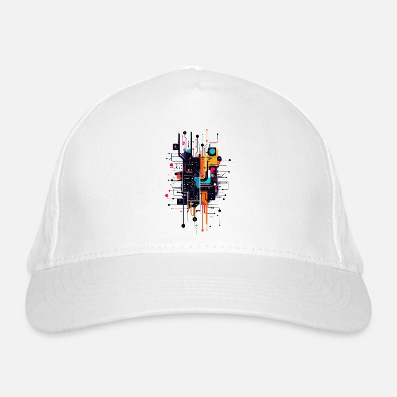 Motif coloré de PCB en circuit imprimé Casquette classique bio