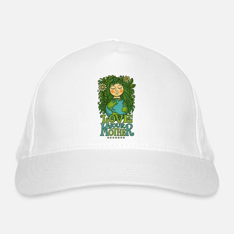 Liebe deine Mutter Erde Bio-Baseballkappe