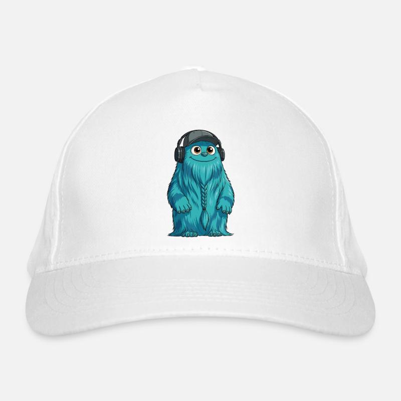 DJ Fluffo avec une tresse devant - Design Fluffonster Casquette classique bio