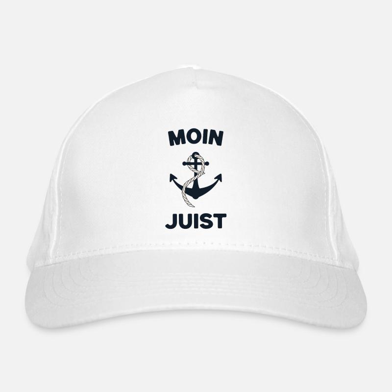Moin Juist – Maritime Anchor Design Organic Baseball Cap