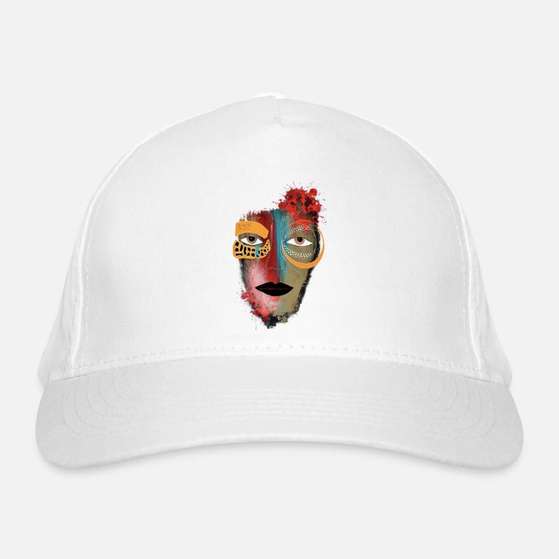 Masques de couleur sur le visage Casquette classique bio