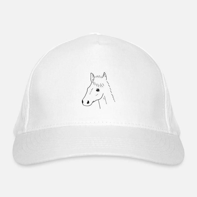 Dessin de cheval Casquette classique bio
