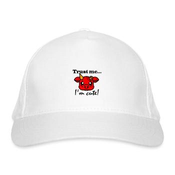 cute little devil - Organic Baseball Cap - white - Front