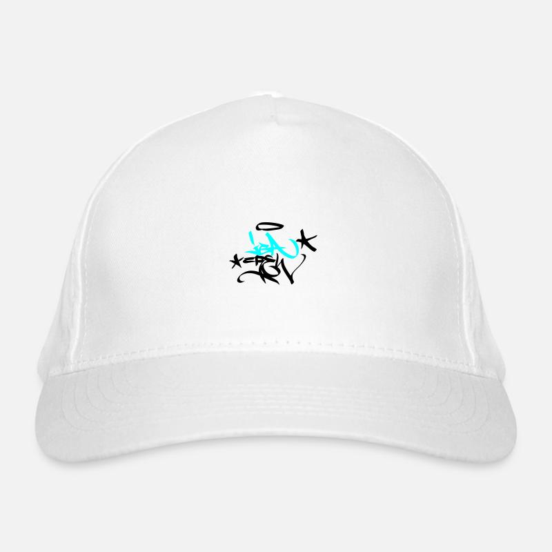 Graffiti Tag JGA Crew Angel 02 2C - Organic Baseball Cap - white