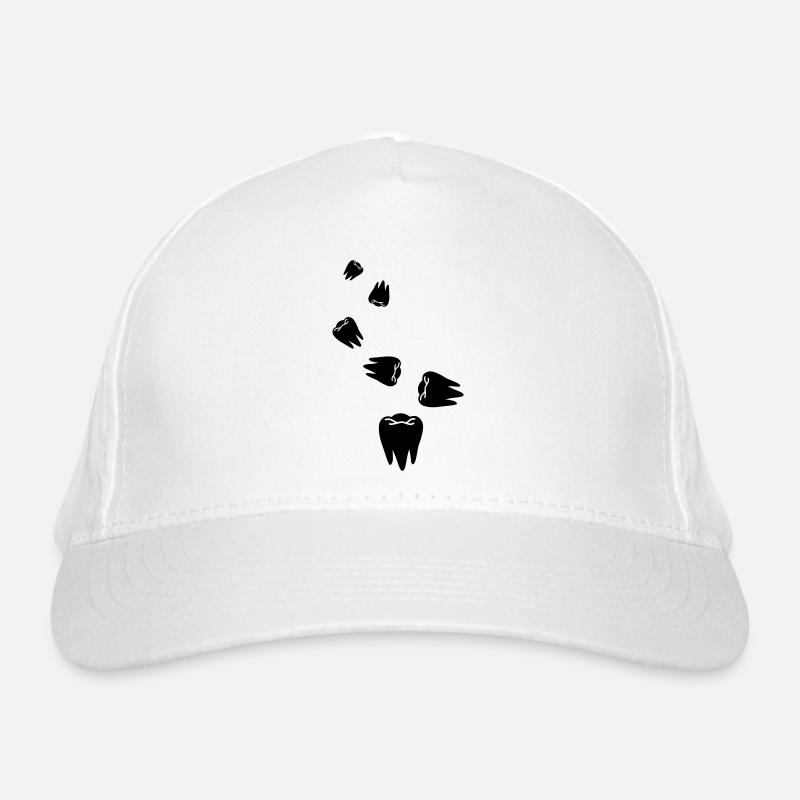 Tooth icon symbol Organic Baseball Cap