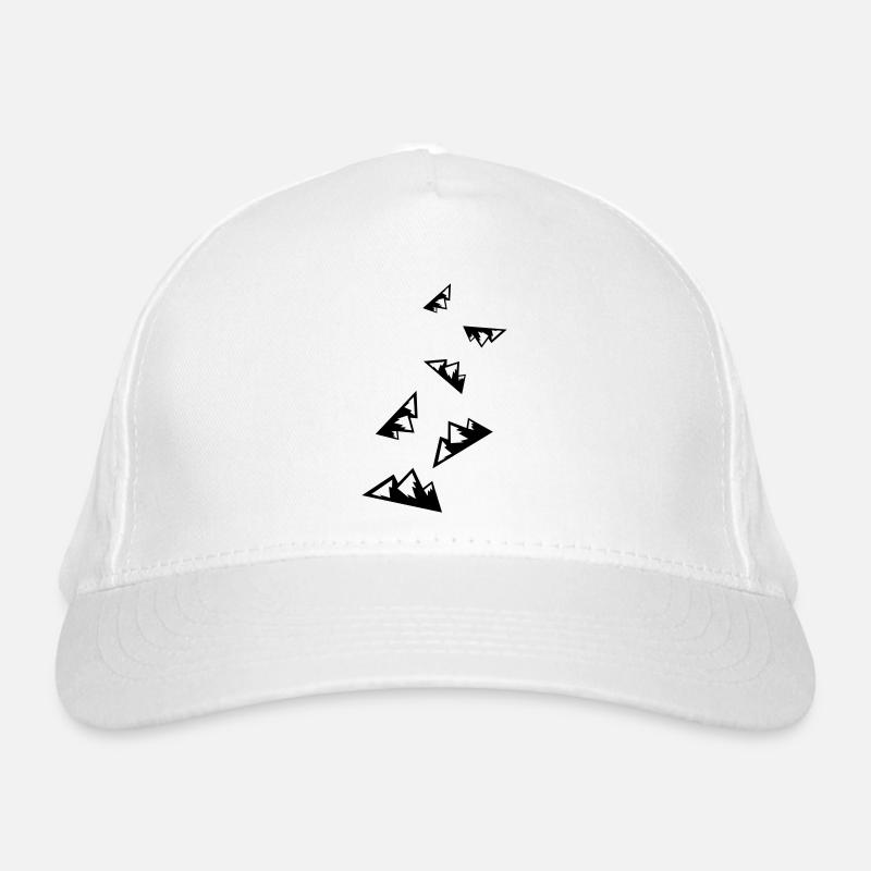 Berg Icon Symbol Bio-Baseballkappe