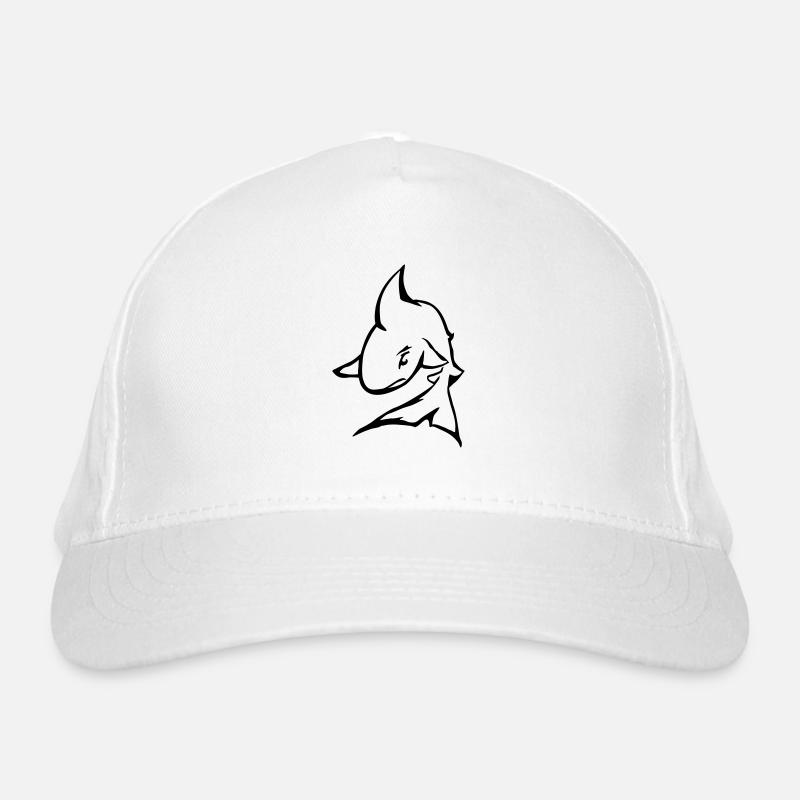 dessin au trait requin Casquette classique bio