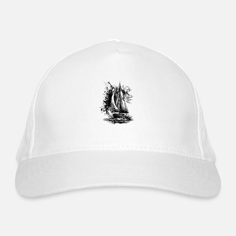 Voilier sportif élégant avec voiles Casquette classique bio