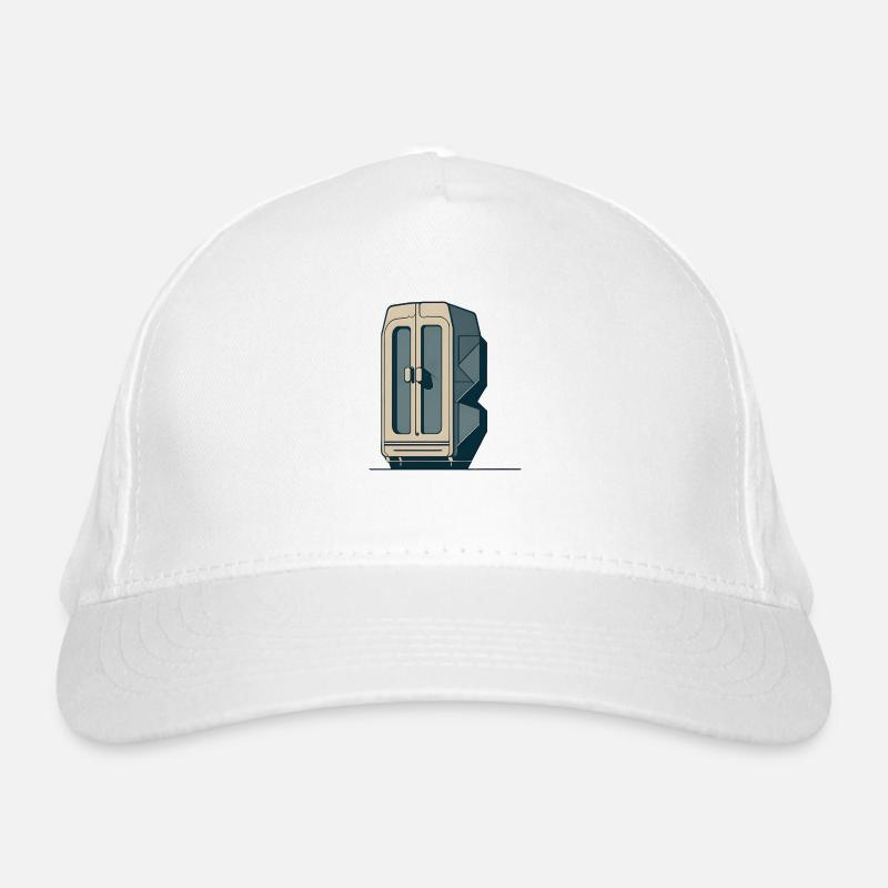 Geometric Retro Fridge Organic Baseball Cap